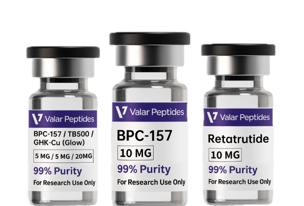 Valar Peptides product vials
